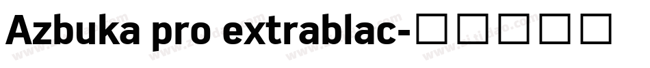 Azbuka pro extrablac字体转换